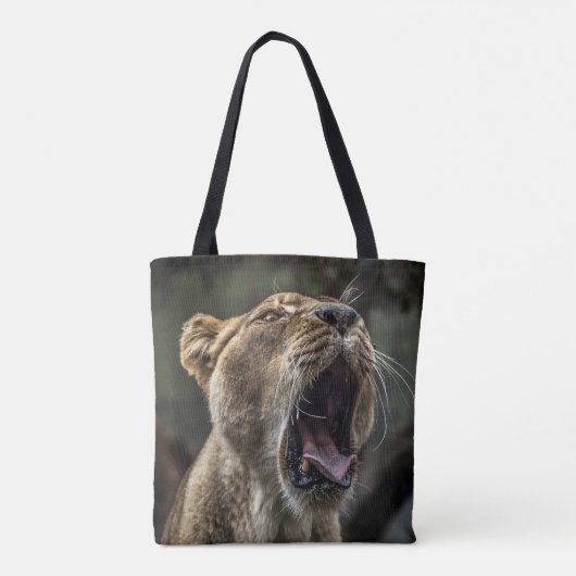 LIONESS YAWNING TASCHE (Rückseite)