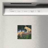 Lionesse in einem Baum Magnet (In Situ (Geschirrspüler))