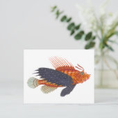 Lionfisch - Pterois - Löwenfisch Antiquitätengrabu Postkarte (Stehend Vorderseite)