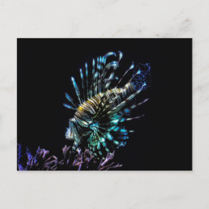 Lionfischschwimme Postkarte