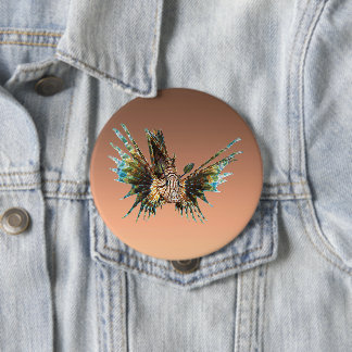 Lionfish - Abstract Design - Cut out of a photo |  Button