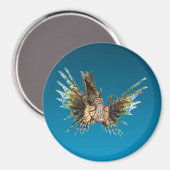 Lionfish - Abstract Design - Cut out of a photo |  Magnet (Vorderseite/Rückseite)