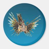 Lionfish - Abstract Design - Cut out of a photo |  Magnet (Vorne)