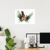 Lionfish - Abstraktes Design - Aus einem Foto schn Poster (Heimbüro)