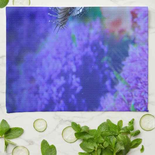 Lionfish Aquarium Lila Pterois Zebrafish Geschirrtuch (Gefaltet)