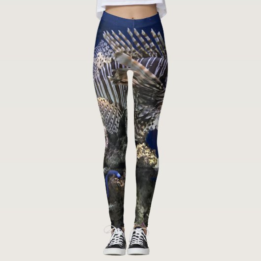 Lionfish im Aquarium Leggings (Vorderseite)