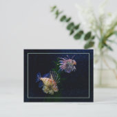 Lionfish Pair Postcards Postkarte (Stehend Vorderseite)