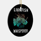 Lionfish Whisperer Funny Lion Fish Scuba Diving Keramik Ornament (Rechts)