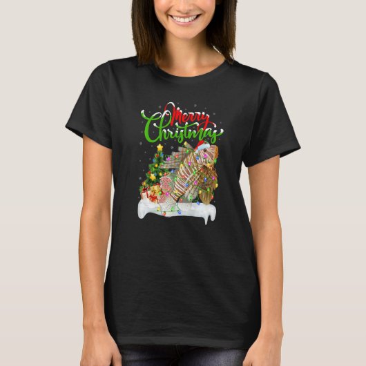 Lionfish  Xmas Decorations Santa Lionfish Christma T-Shirt (Vorderseite)