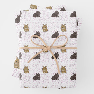 Lionhead bunnies  geschenkpapier set