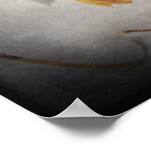 Lionhead Bunny und Teacup Poster (Ecke)