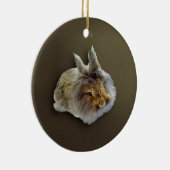 Lionhead Rabbit Keramik Ornament (Rechts)