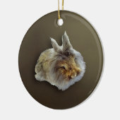 Lionhead Rabbit Keramik Ornament (Links)