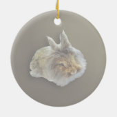 Lionhead Rabbit Keramik Ornament (Hinten)