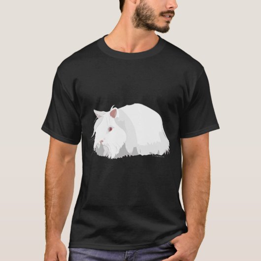 Lionhead Rabbit - Ruby Mit Augen White REW T-Shirt (Vorderseite)