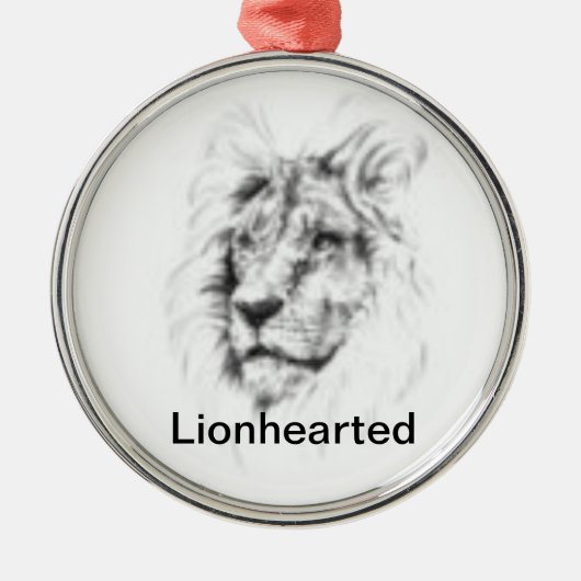 Lionhearted Verzierung Ornament Aus Metall (Vorne)