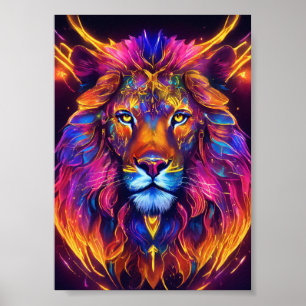 Lionisiert: Geometrische Wandkunst Poster