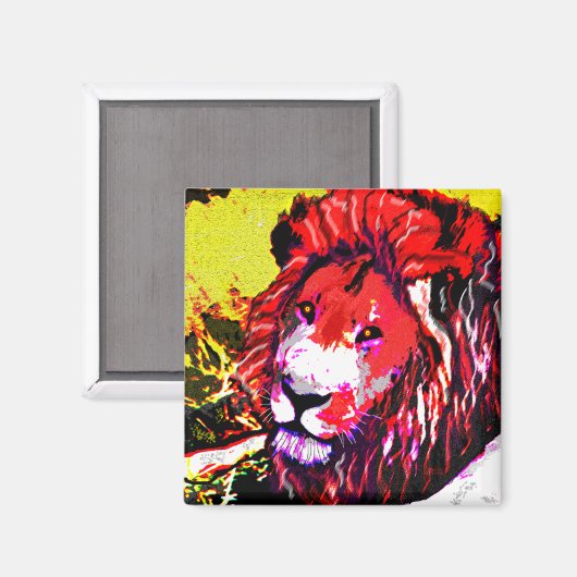 Lionmagnet Magnet (Vorderseite/Rückseite)
