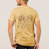 LionModeActivatedB Tri-Blend Shirt (Rückseite)