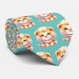 Lions Adorable Kawaii Niedlich Neck Tie Krawatte