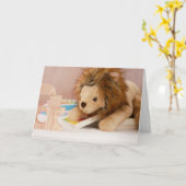 Lion's Books Greeting Card Karte (Gelbe Blume)