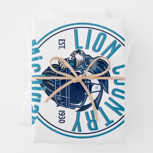 Lions country geschenkpapier set (Beispiel)