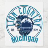 Lions country weinetikett (Einzelnes Label)