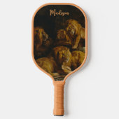 Lions’ Den Art Custom Name Pickleball Schläger (Rückseite)