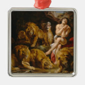 Lions-Den-Ornament Silbernes Ornament (Vorne)