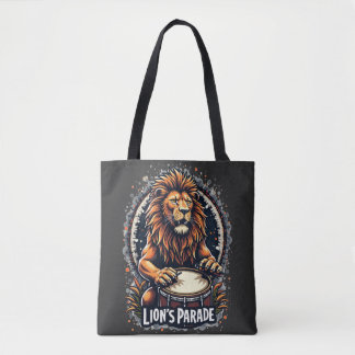 Lion's Drum Parade lustige Kunst : Majestic Lion P Tasche