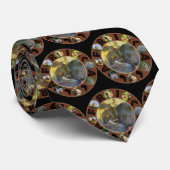 Lions Feasting Africa Circle Neck Tie Krawatte (Gerollt)