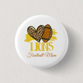 Lions Football Mama Button anpassbar (Vorderseite)