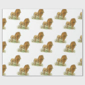 Lions Gift Wrap Medium Print Geschenkpapier (Flach)