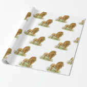 Lions Gift Wrap Medium Print Geschenkpapier (Ungerollt)