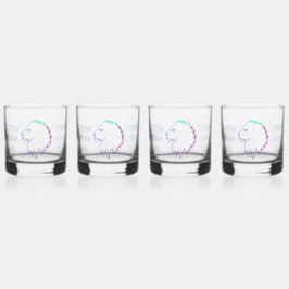 Lion's Head Glasses Trinkbehälter Set Whiskyglas