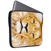 Lions Head Grunge Laptop Computer Sleeve (Vorne Rechts)
