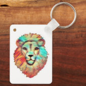  Lion's Head Mens Keyring Keychain Schlüsselanhänger (Rückseite)