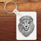  Lion's Head Mens Keyring Keychain Schlüsselanhänger (Vorderseite)