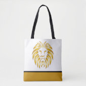 Lion's Head Phantastisch Gold Artistic Tasche (Vorderseite)