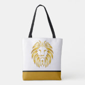 Lion's Head Phantastisch Gold Artistic Tasche (Rückseite)