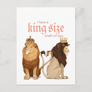 Lions in Love postcard Postkarte