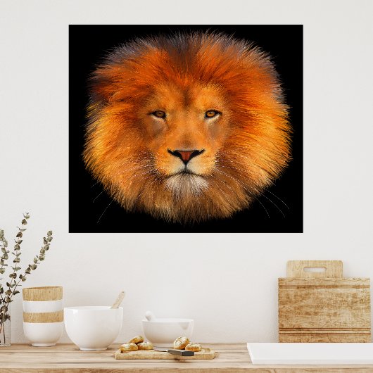 Lion's Mane Poster Art (Küche)