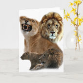 Lions Pride Karte (Gelbe Blume)