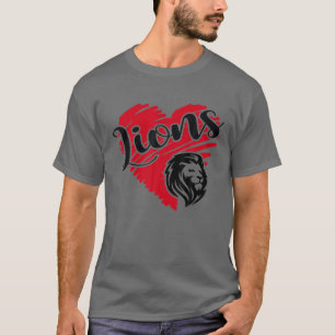 Lions School Sports Fan Team Spirit Mascot Geschen T-Shirt