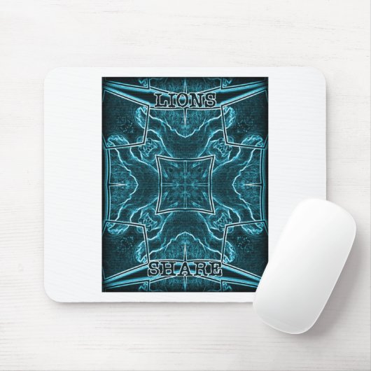 Lions Share Art Print Mousepad (Mit Mouse)