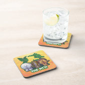 Lions Tiger Bears Oh meine Schwänze Getränkeuntersetzer (Rechte Seite)