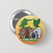 Lions Tiger Bears Oh My Button (Vorne & Hinten)