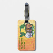 Lions Tiger Bears Oh My Gepäckanhänger (Rückseite vertikal)