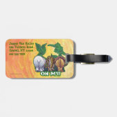 Lions Tiger Bears Oh My Gepäckanhänger (Rückseite horizontal)