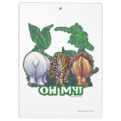 Lions Tiger Bears Oh My Klemmbrett (Rückseite)